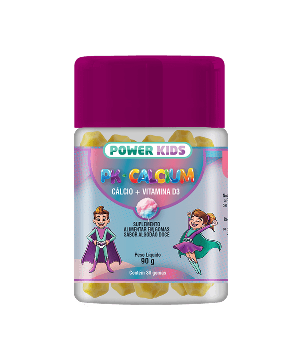 Cálcio + Vitamina D3 Power Kids 30 Gomas